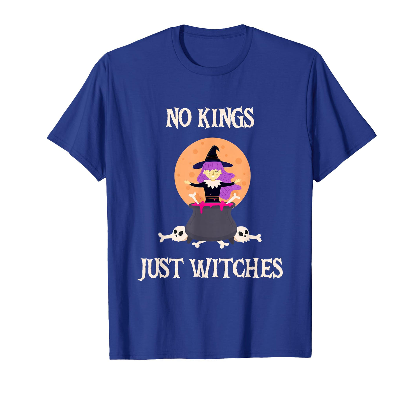 No Kings, Just Witches Funny Witchcore Halloween Art T-Shirt