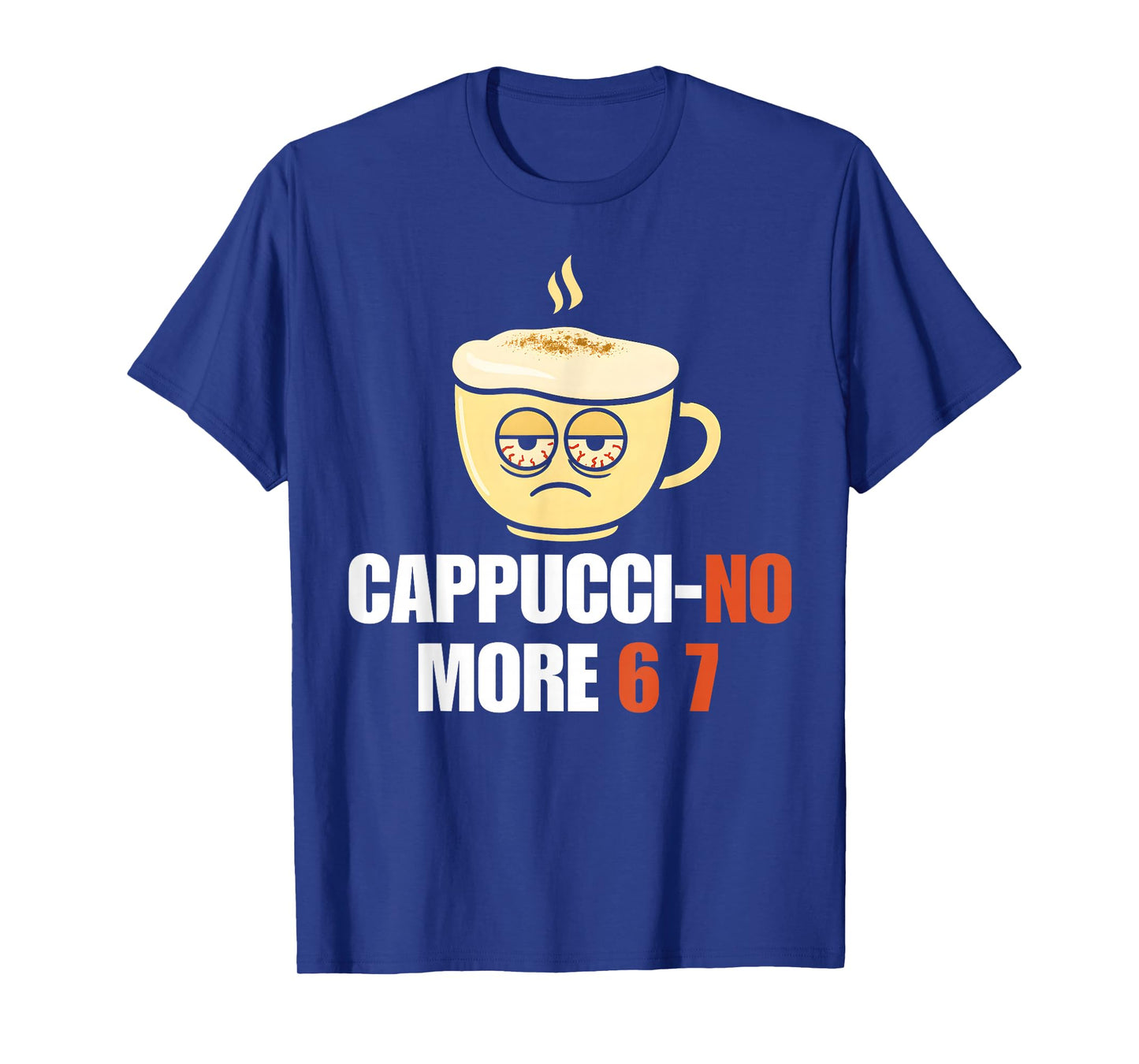 Funny Teacher Italian Brainrot Cappuccino 67 Meme Six Seven T-Shirt