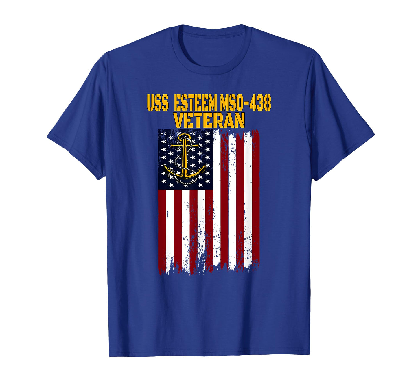 USS Esteem MSO-438 Minesweeper Warship Veterans Day T-Shirt