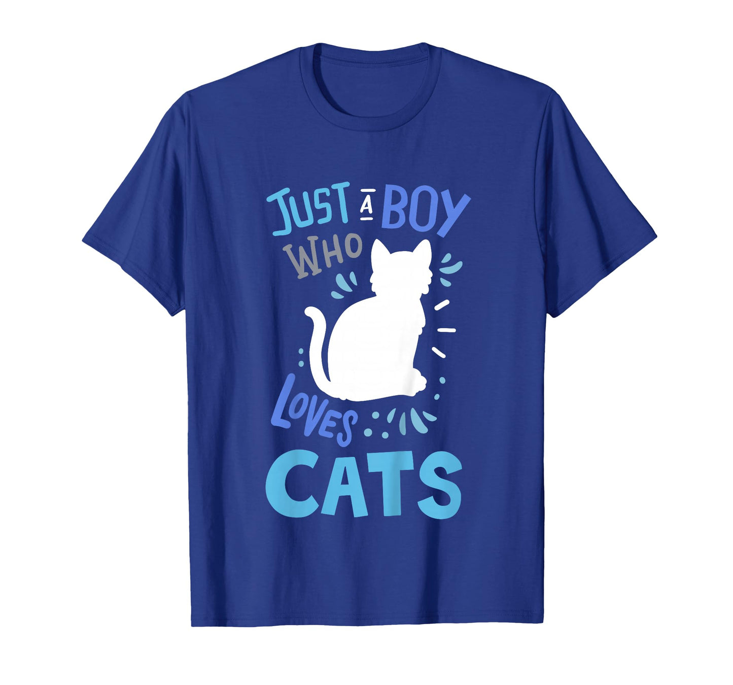 Kids Cat Just A Boy Who Loves Cats for Cat Lovers T-Shirt