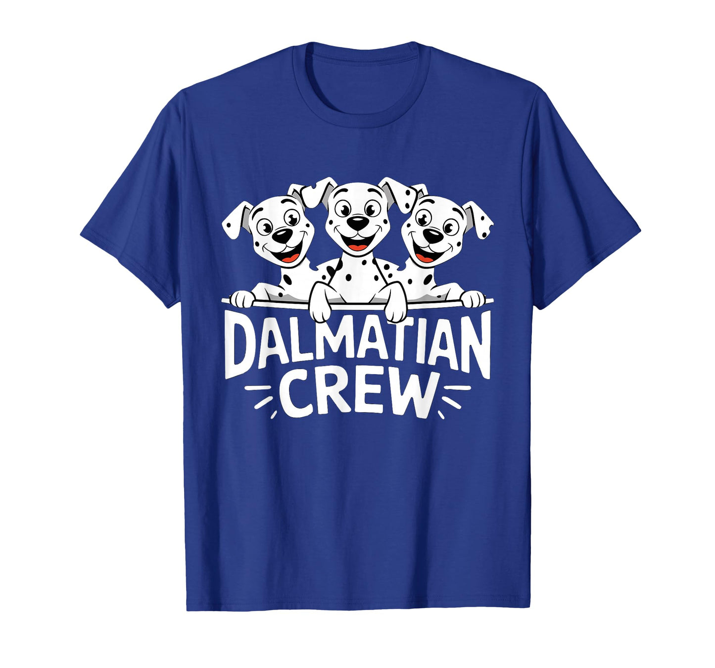Dalmatian Crew Cute Cartoon for Dog Owners Pet Dalmatian T-Shirt