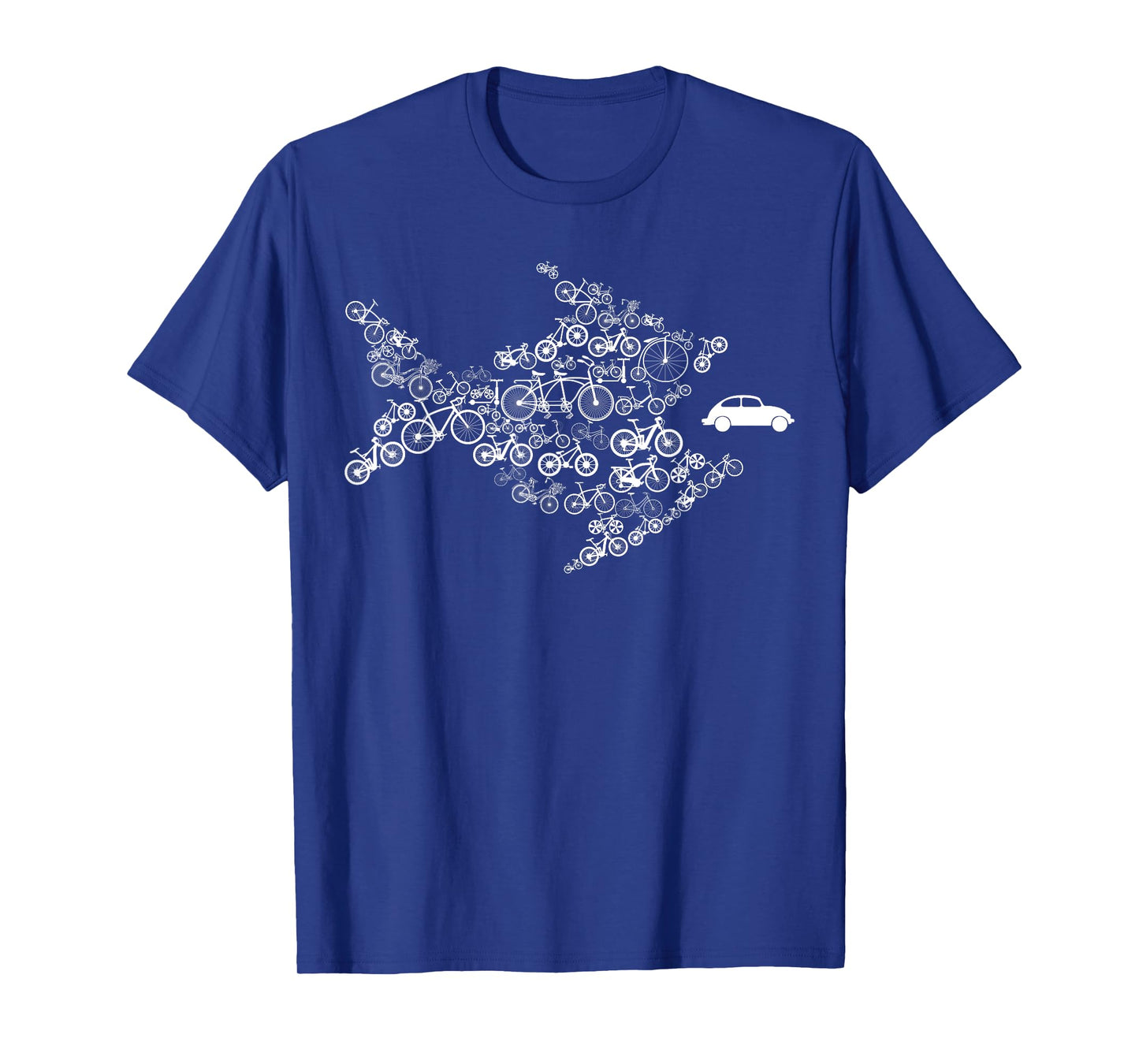 Bicycle fish eats car T-Shirt