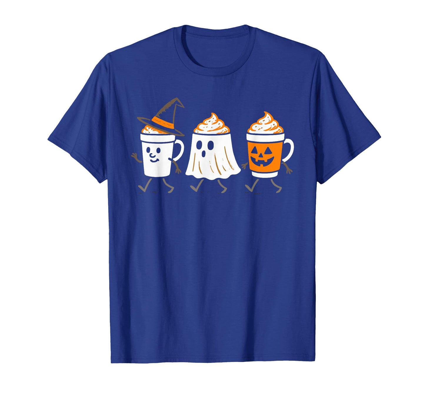 Cute Pumpkin Ghost Witch Men Women Kids Funny Halloween T-Shirt