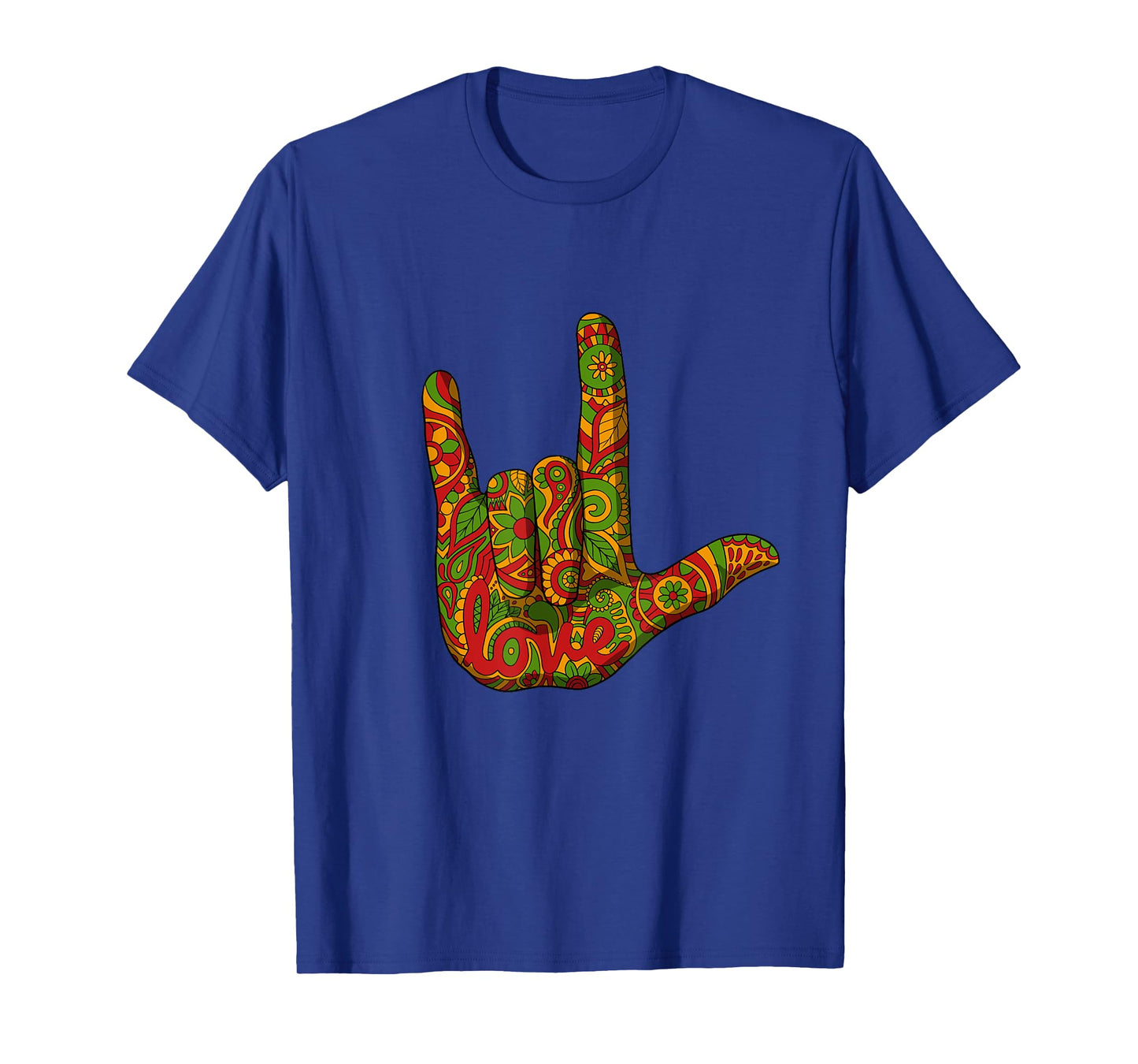 I Love You ASL Black History Month BLM Deaf African American T-Shirt