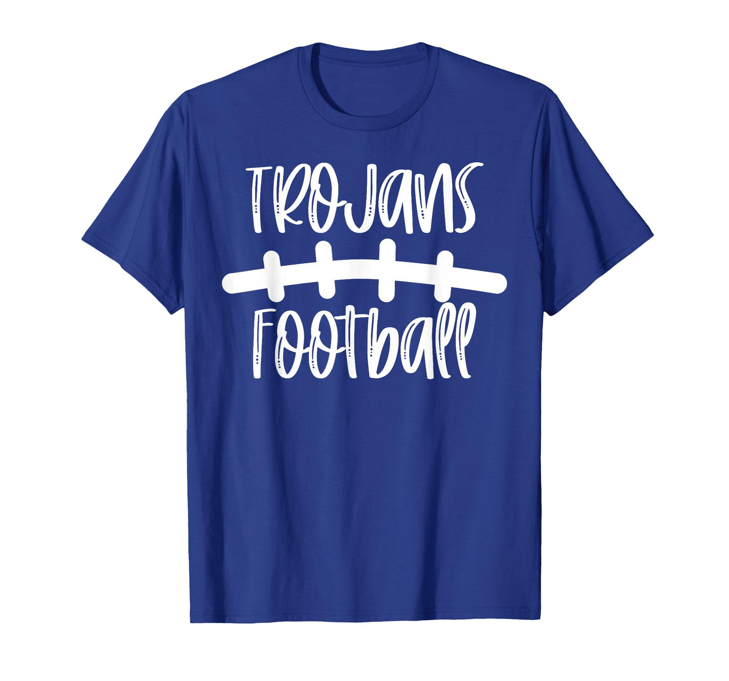 Trojans Football School Spirit Team Mascot Game Night T-Shirt