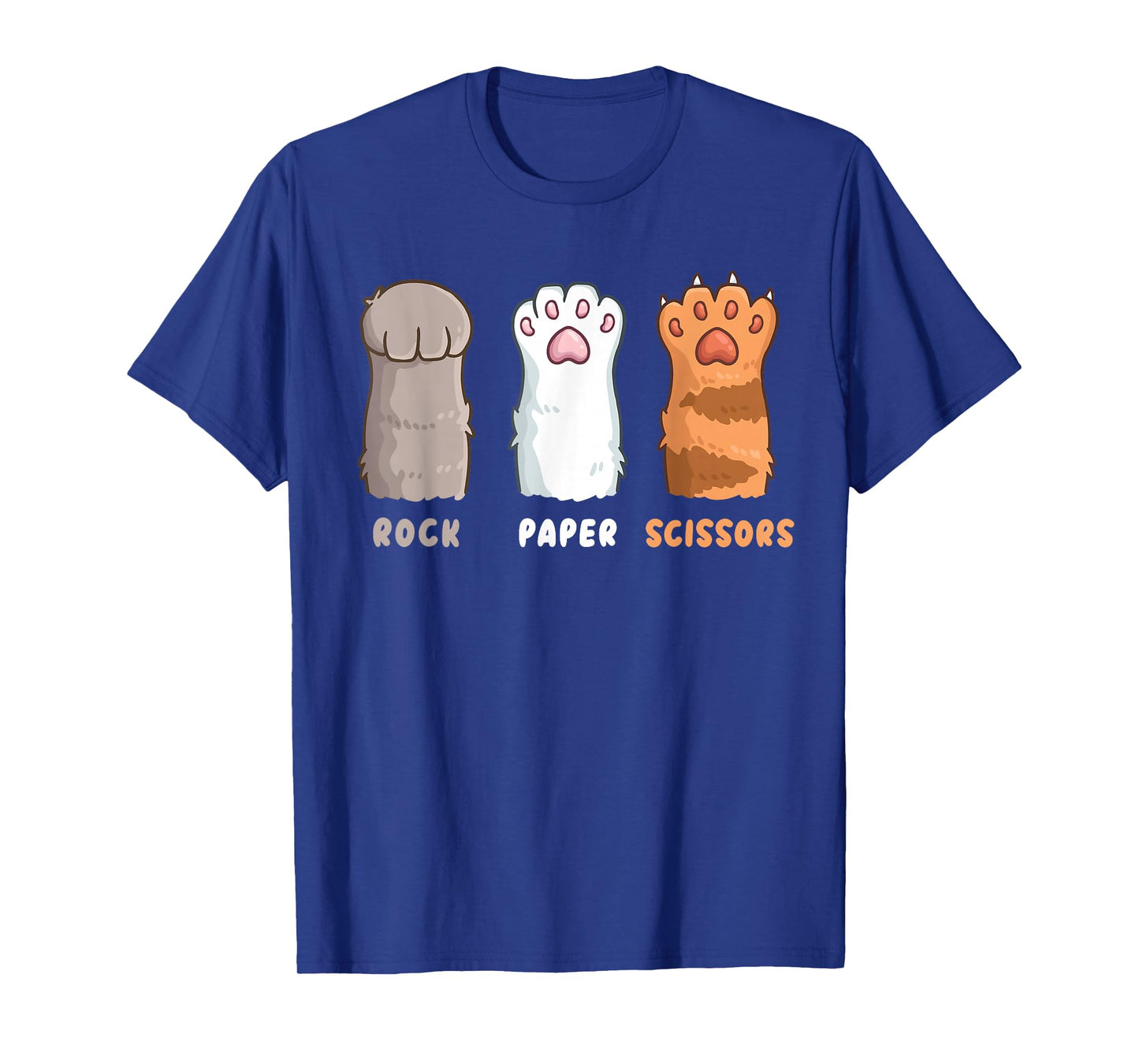 Cat Lover Cat Owner Funny Cat Rock Paper Scissors T-Shirt