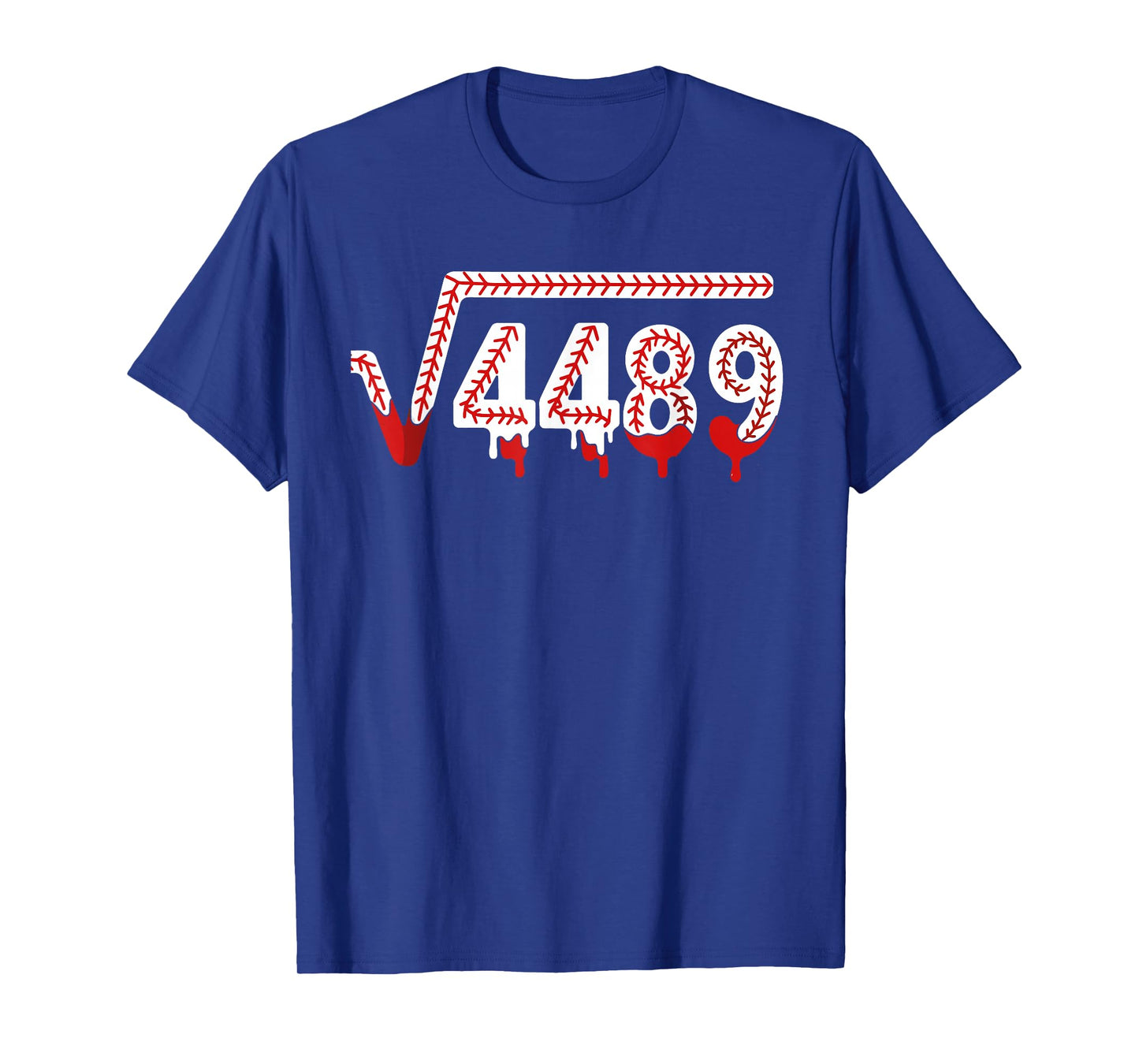 67 Ice Cream Drip Meme Baseball Square Root 4489 Slang Math T-Shirt