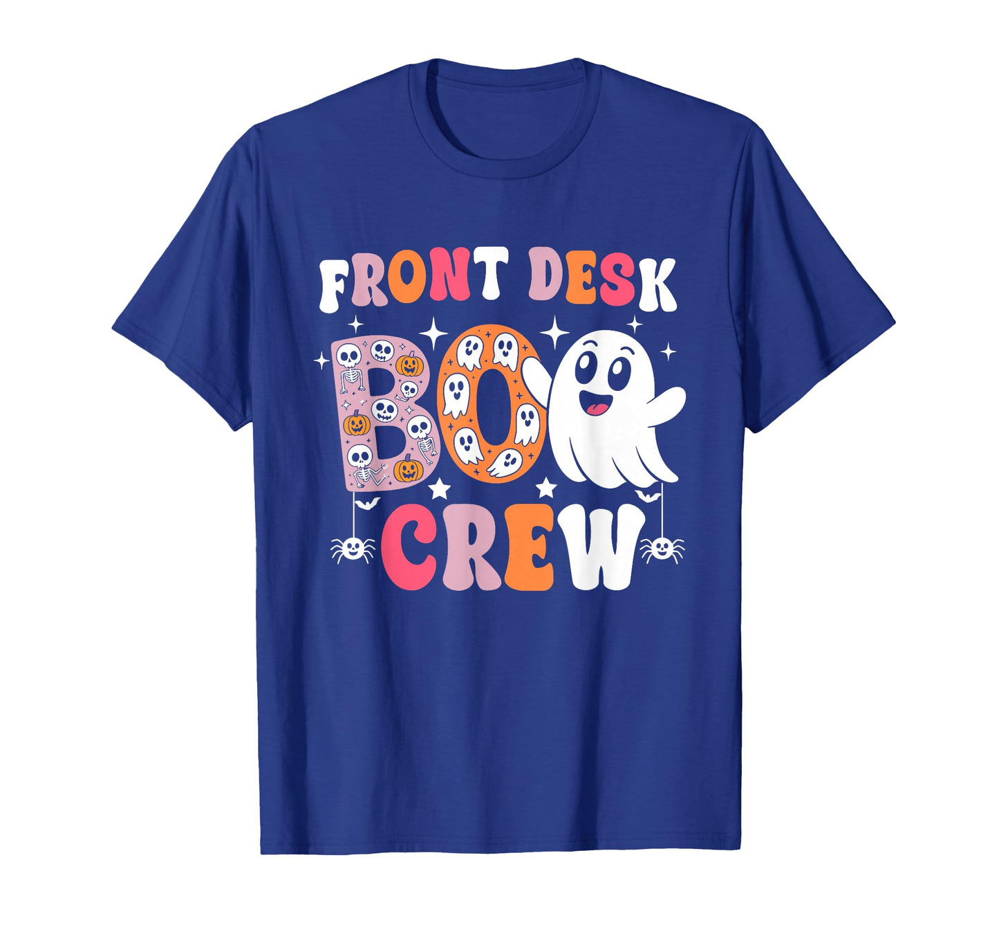 Front Desk Boo Crew Funny Ghost Boo Halloween Receptionist T-Shirt