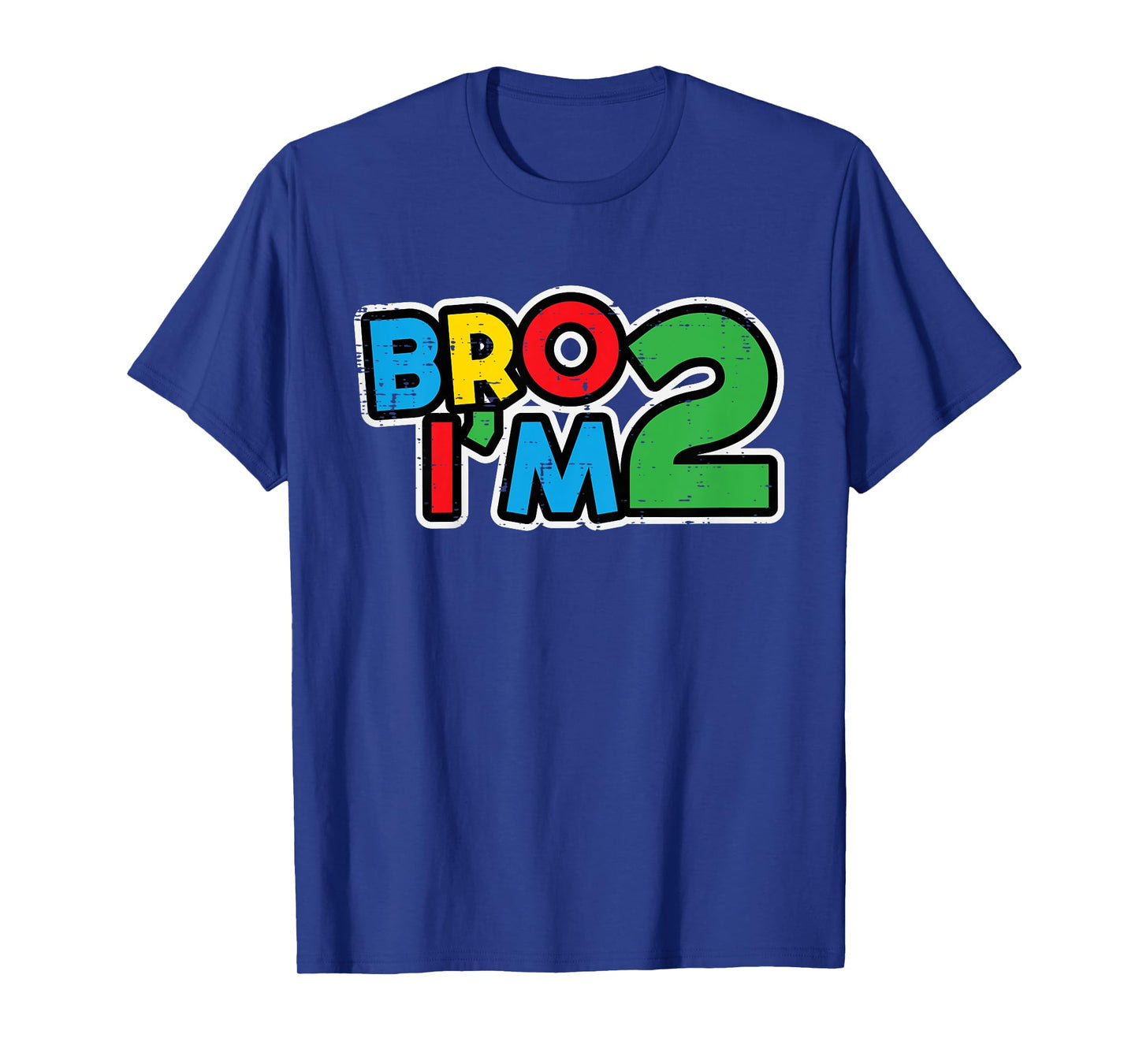 Kids 2nd Birthday Gamer Bro Im 2 Retro Bday Toddler Boys Kids T-Shirt