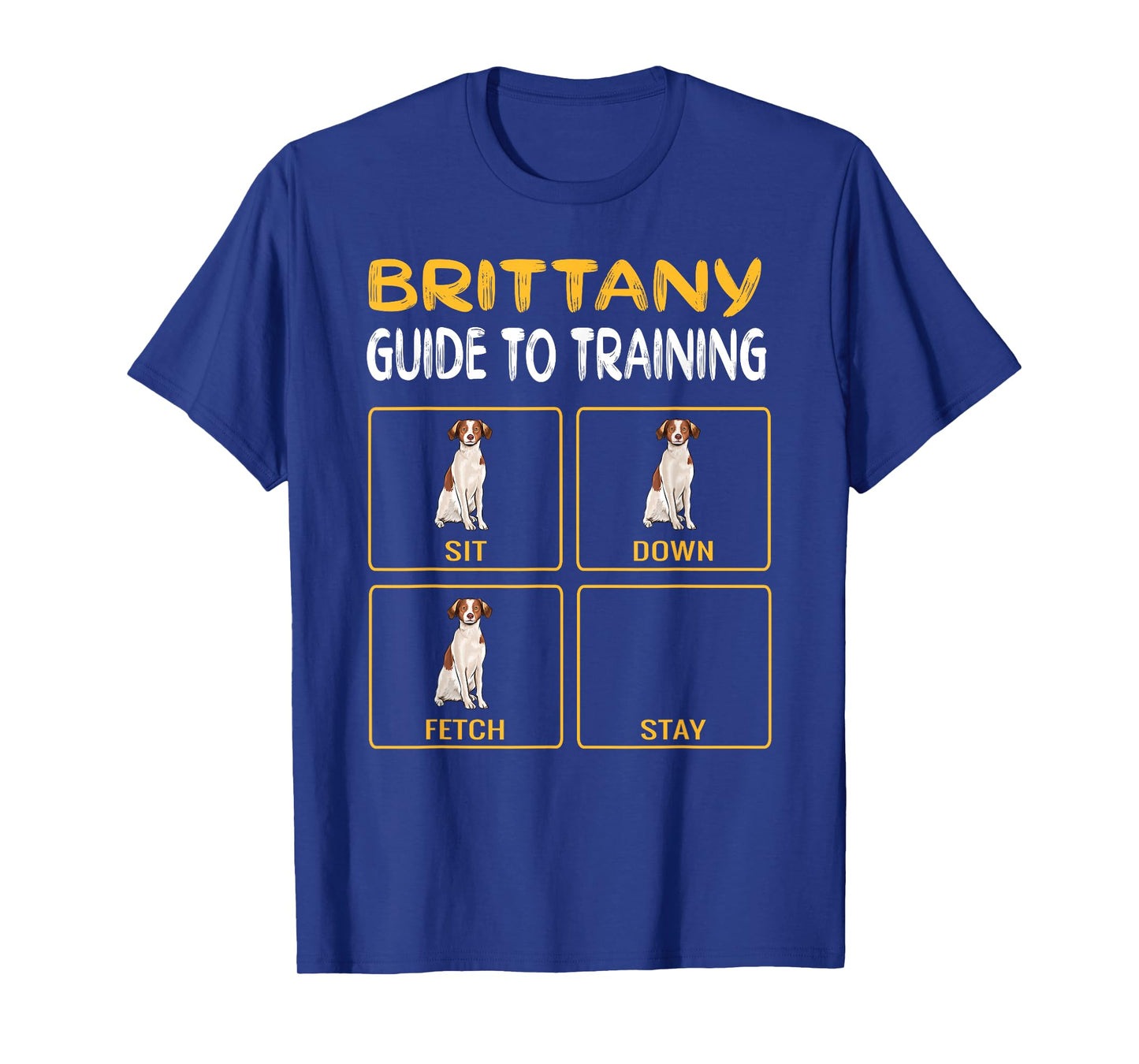 Funny Brittany Guide To Training Dog Trainer Obedience T-Shirt for Men Women