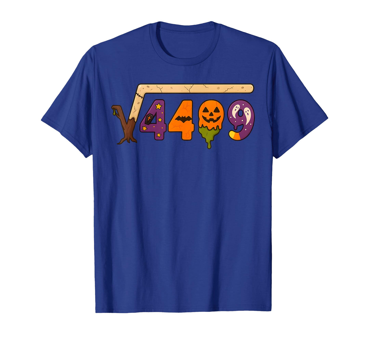 Funny 67 Meme Math Teacher 6 7 Halloween Square Root 4489 T-Shirt
