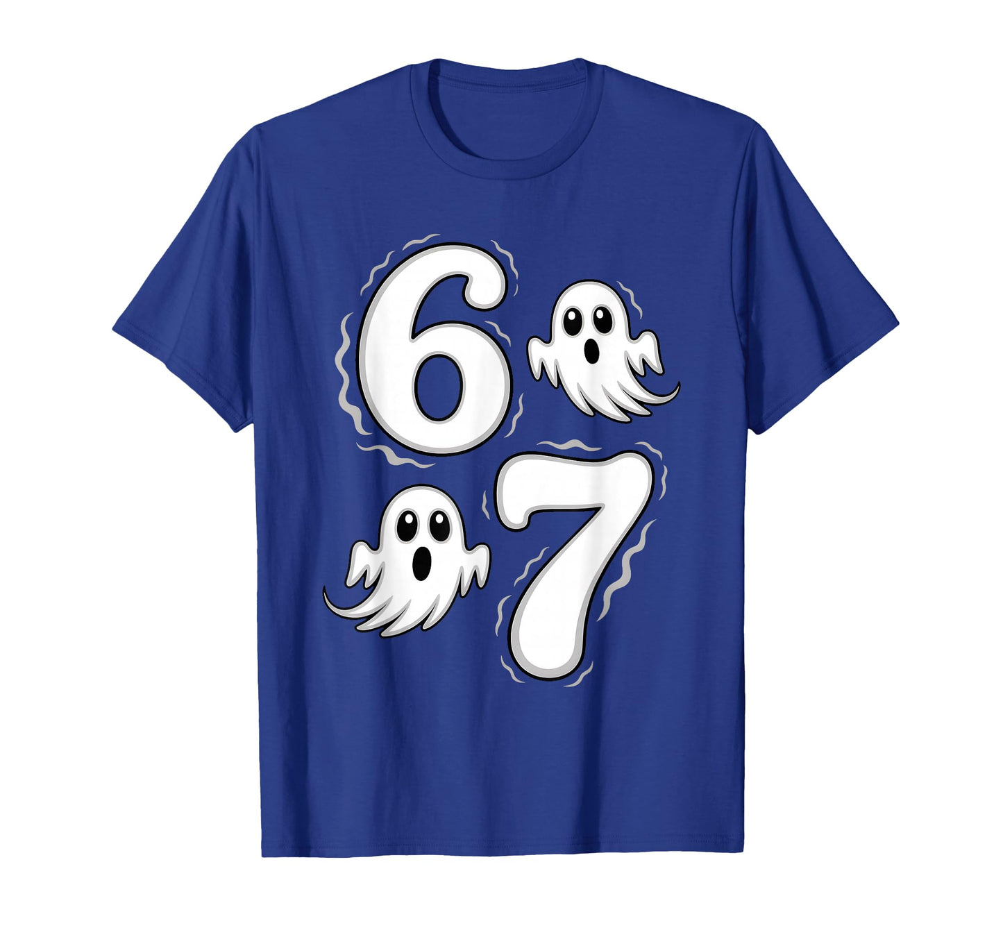 67 Meme Six Seven 6 7 Halloween Ghost Funny Brainrot T-Shirt