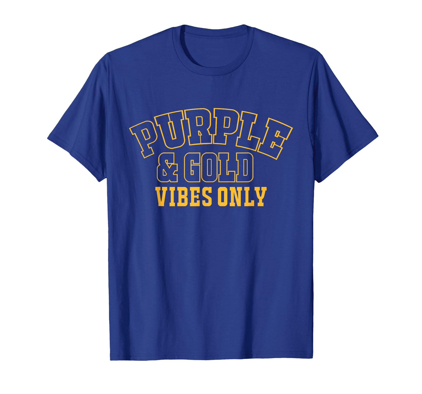 High School Football Purple & Gold Game Day T-Shirt