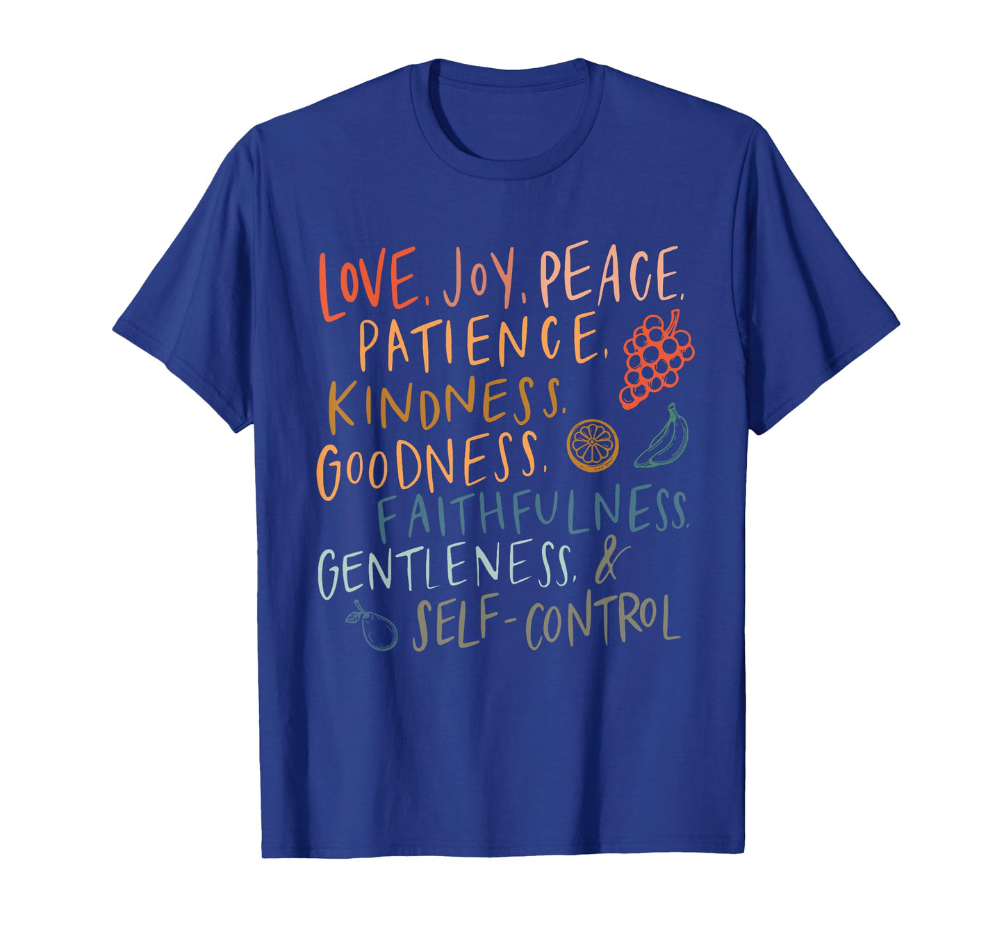 Fruit Of The Spirit Fruit Colorful Summer Vacation Christian T-Shirt