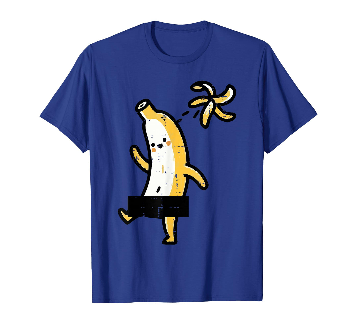 Banana Throwing Away Peel Funny Fruit Meme Men Women Kids T-Shirt