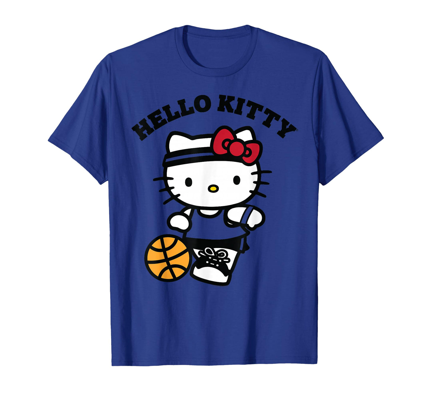 Hello Kitty Unisex Kids Basketball T-Shirt, Blue, Small