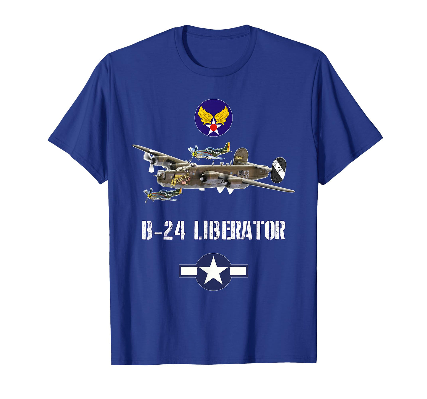 USAAF B-24 Liberator WW2 Bomber Airplane T-Shirt