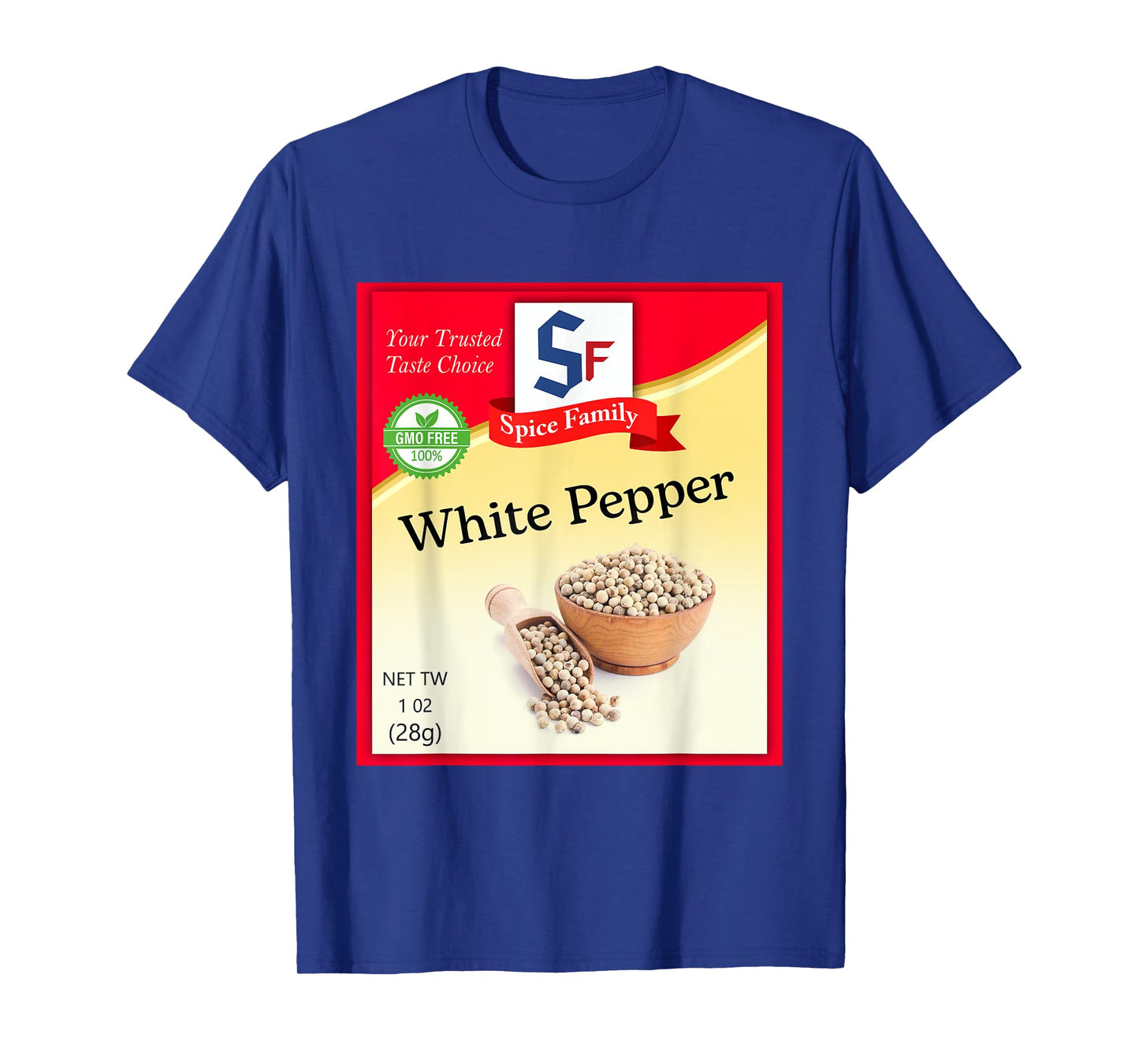 White Pepper Condiment Costume Holiday Spice Costumes T-Shirt