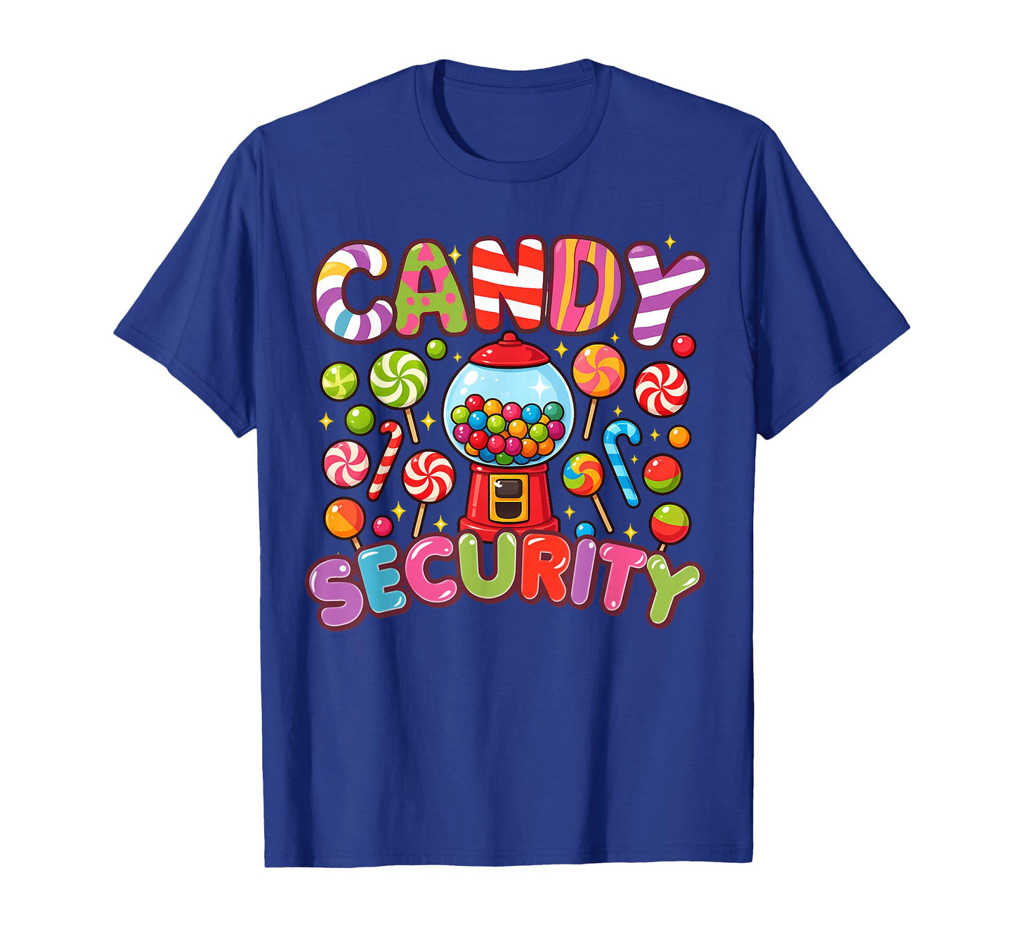 Candy Land Costume Women Candy Crew Funny Candy Security T-Shirt