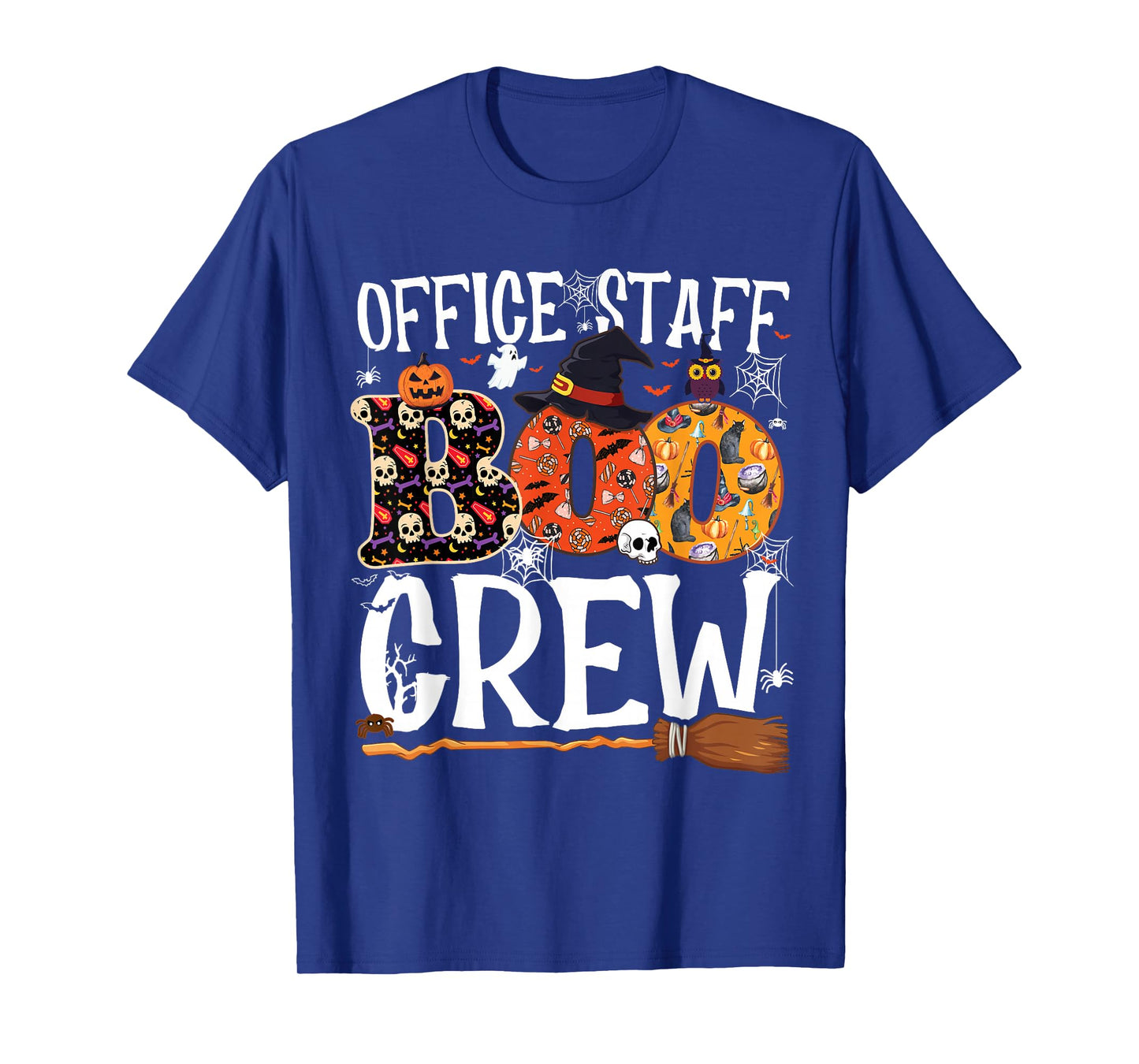Office Staff Boo Crew Funny Halloween Matching Costume T-Shirt