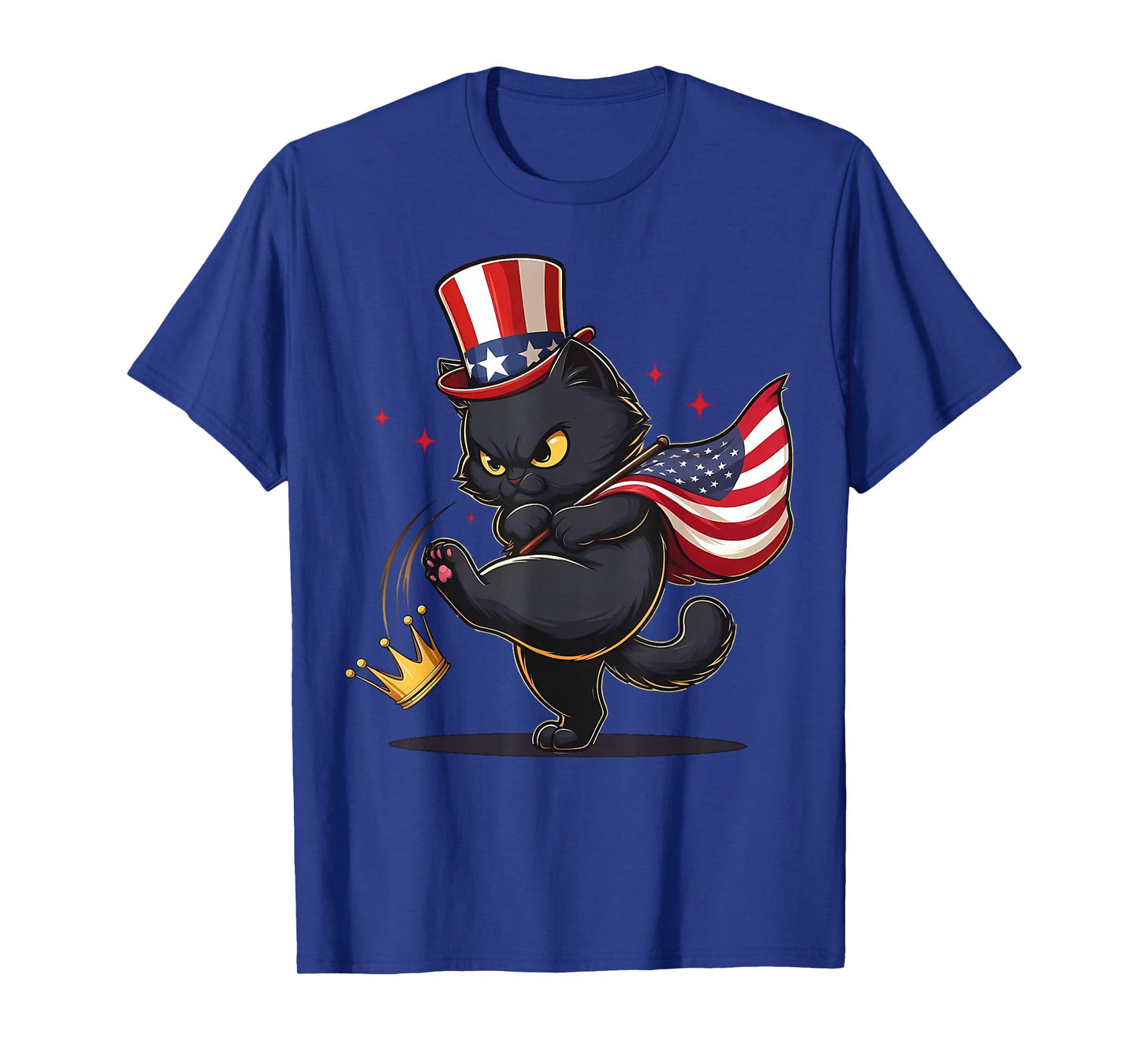 Black Cat No Kings in America T-Shirt