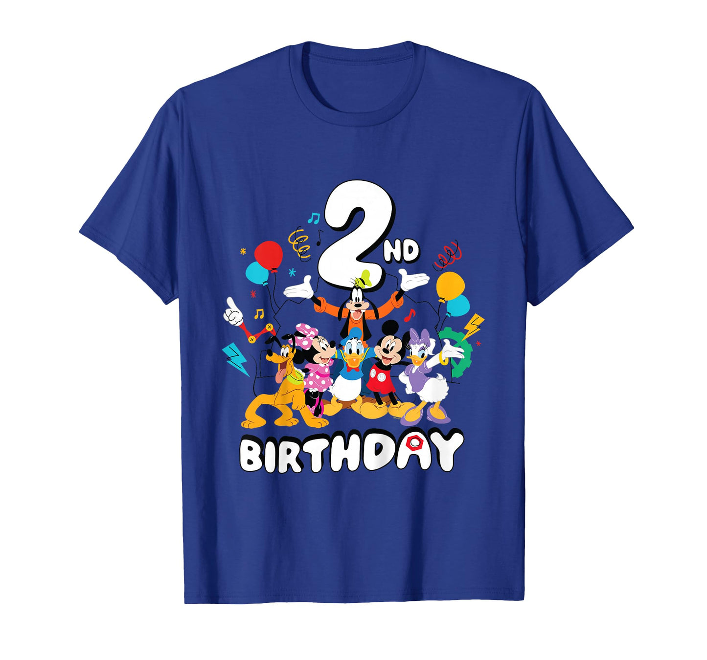 Disney Jr. Mickey & Friends Second 2nd Birthday Party Gift T-Shirt