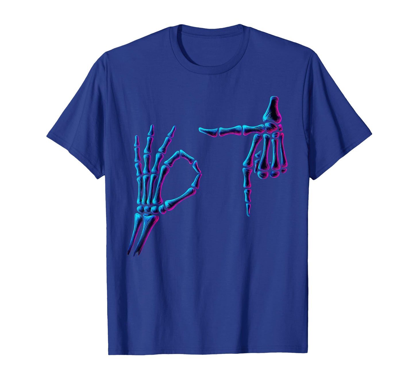 67 Meme Skeleton Hand 6 7 Halloween Six Seven Funny Humor T-Shirt