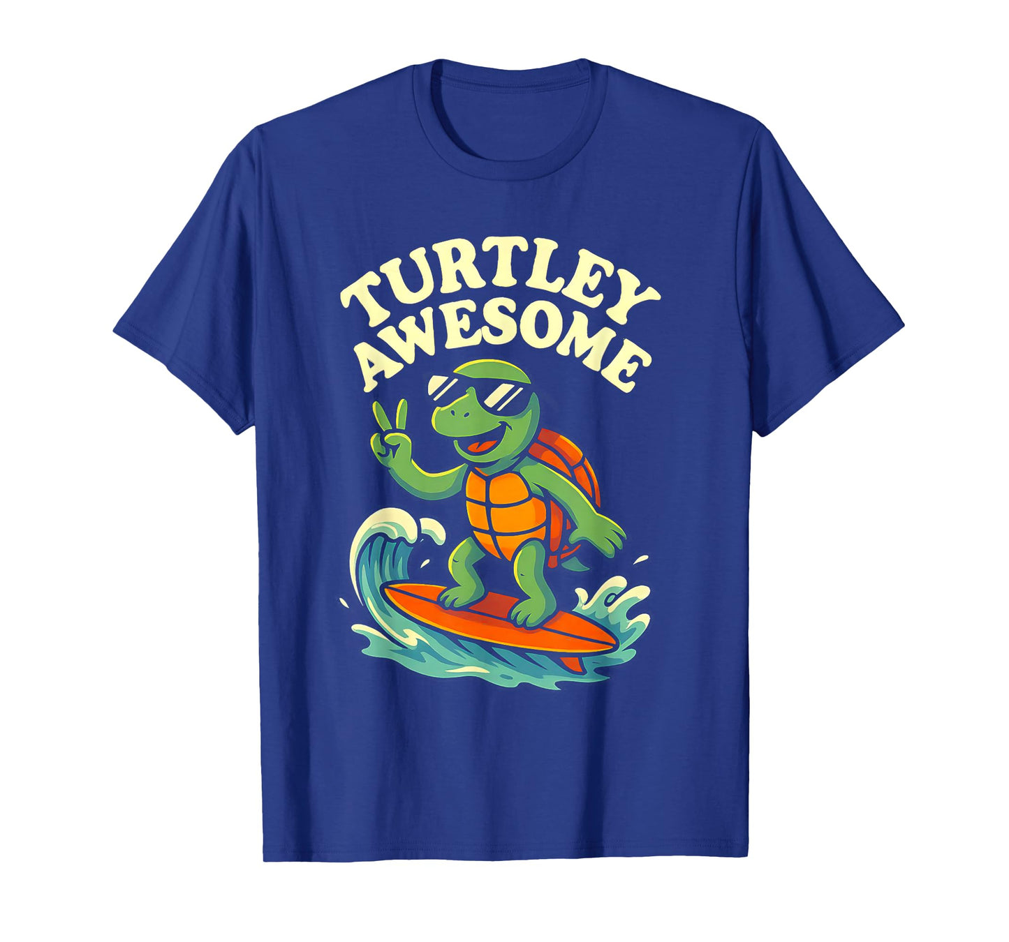 Turtley Awesome - Surfing Turtle T-Shirt