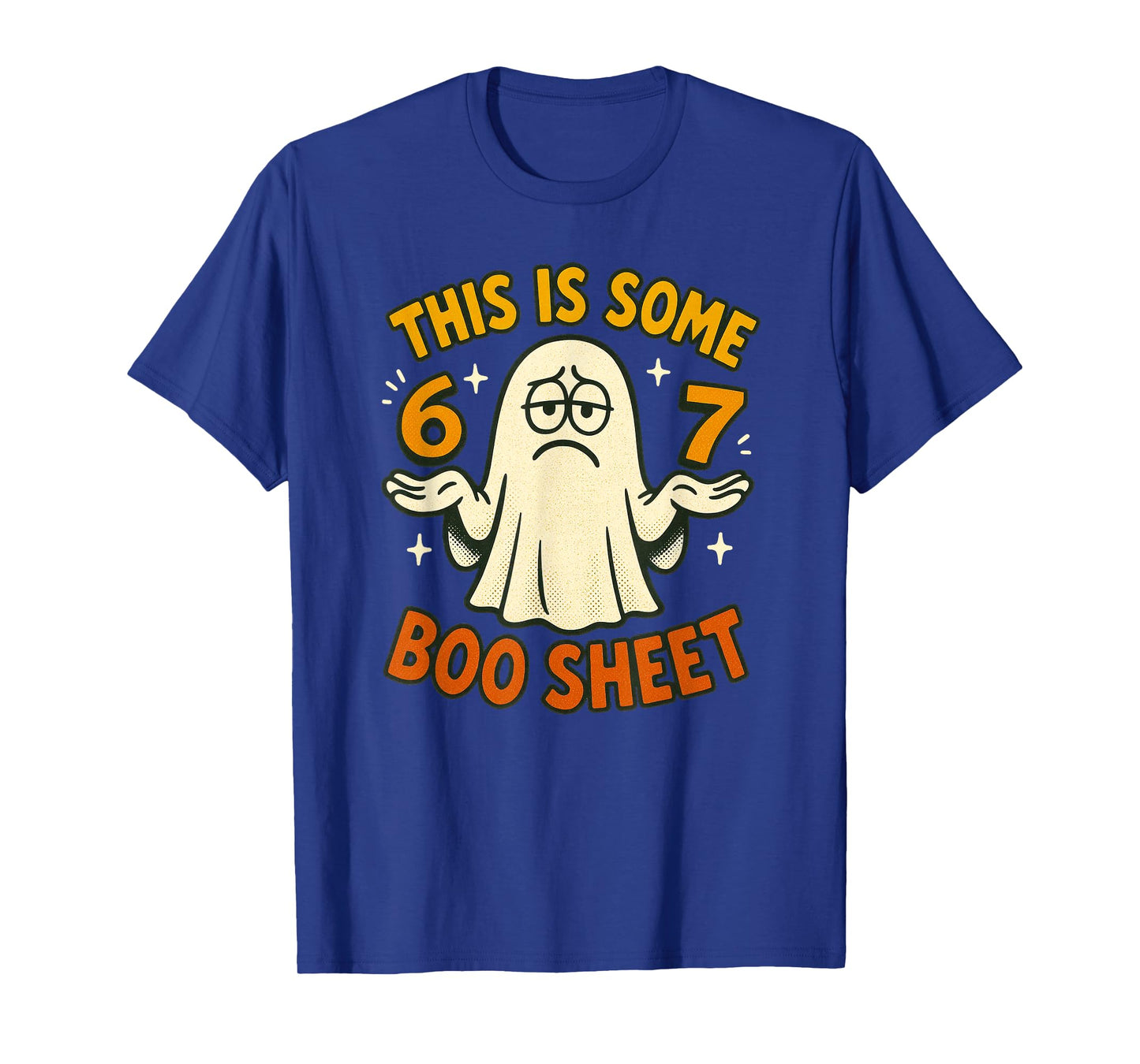 67 Meme Halloween Costume 6 7 Funny Boo Sheet Six Seven Teen T-Shirt