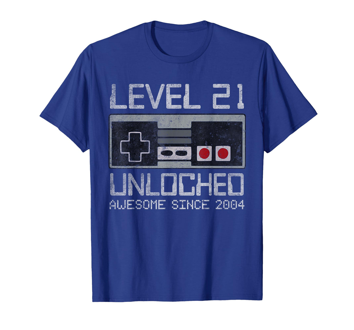 Level 21 Unlocked 21st Birthday 21 Year Old Video Gamer Boy T-Shirt