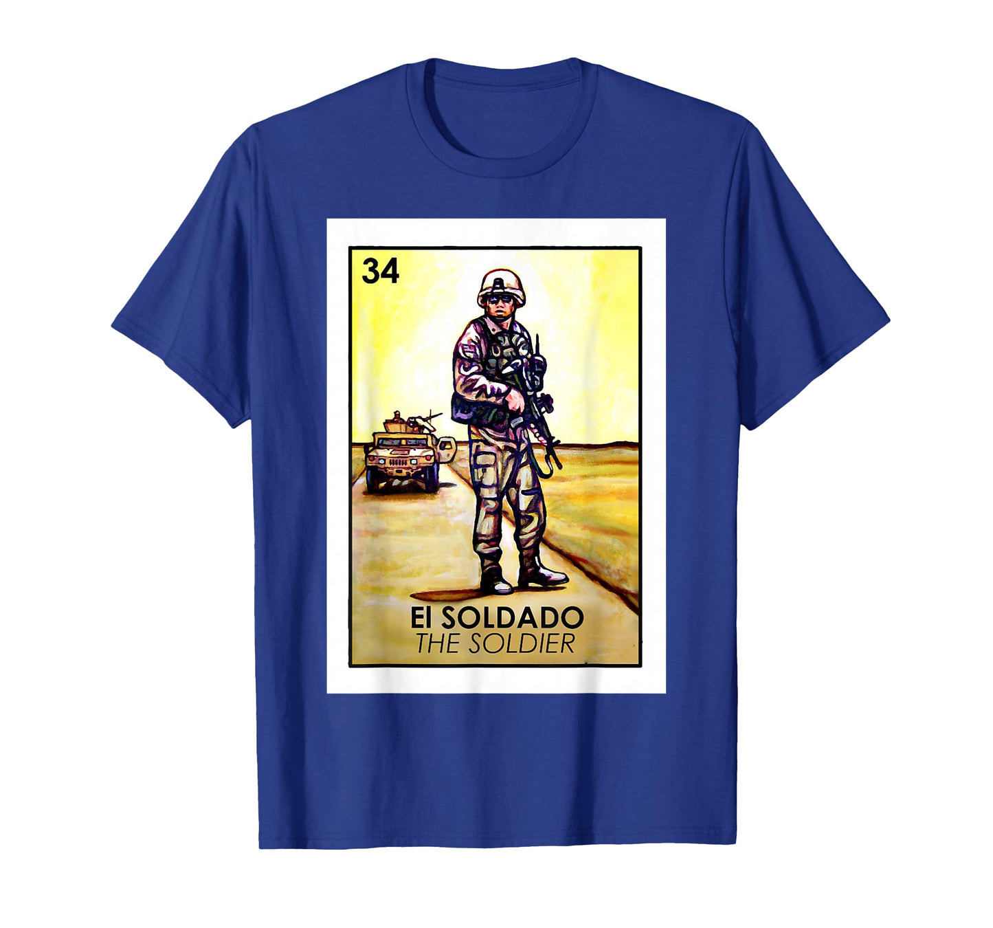 El Soldado Card Mexican Lottery Card T-Shirt