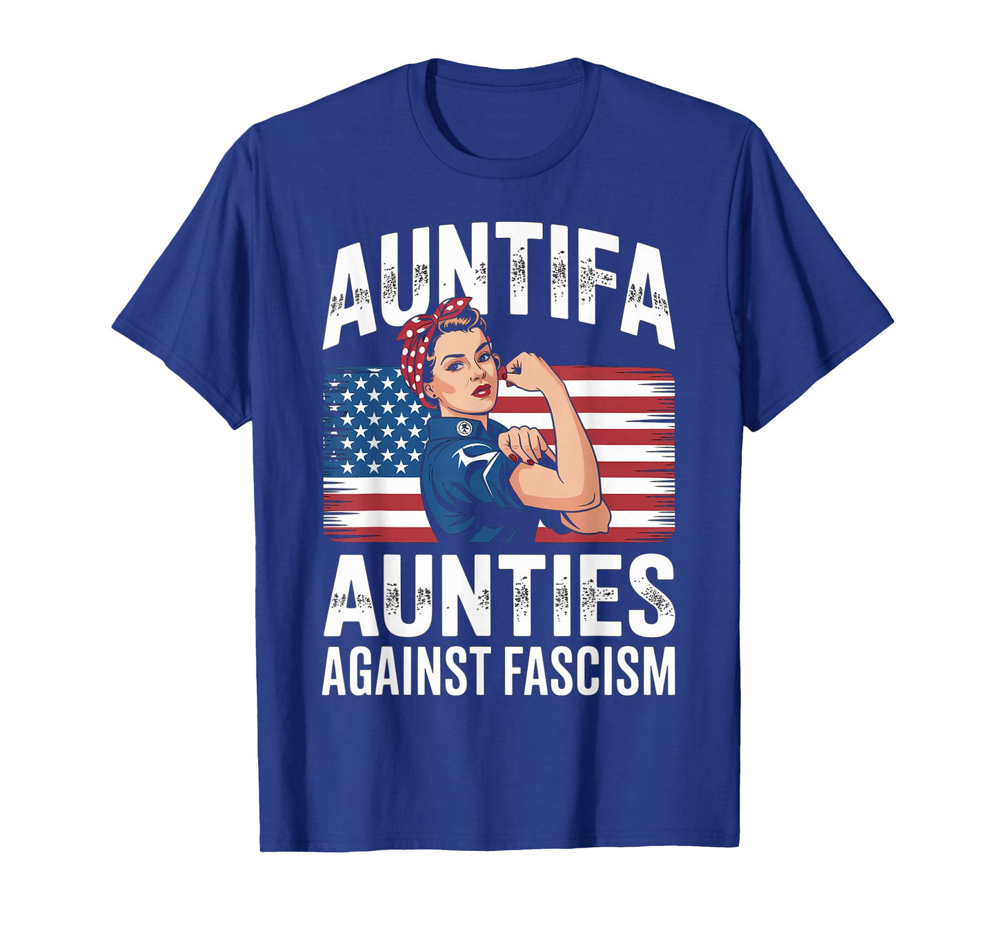 AUNTtifa Aunts Against Fascism Flag Resist No Kings 50501 T-Shirt