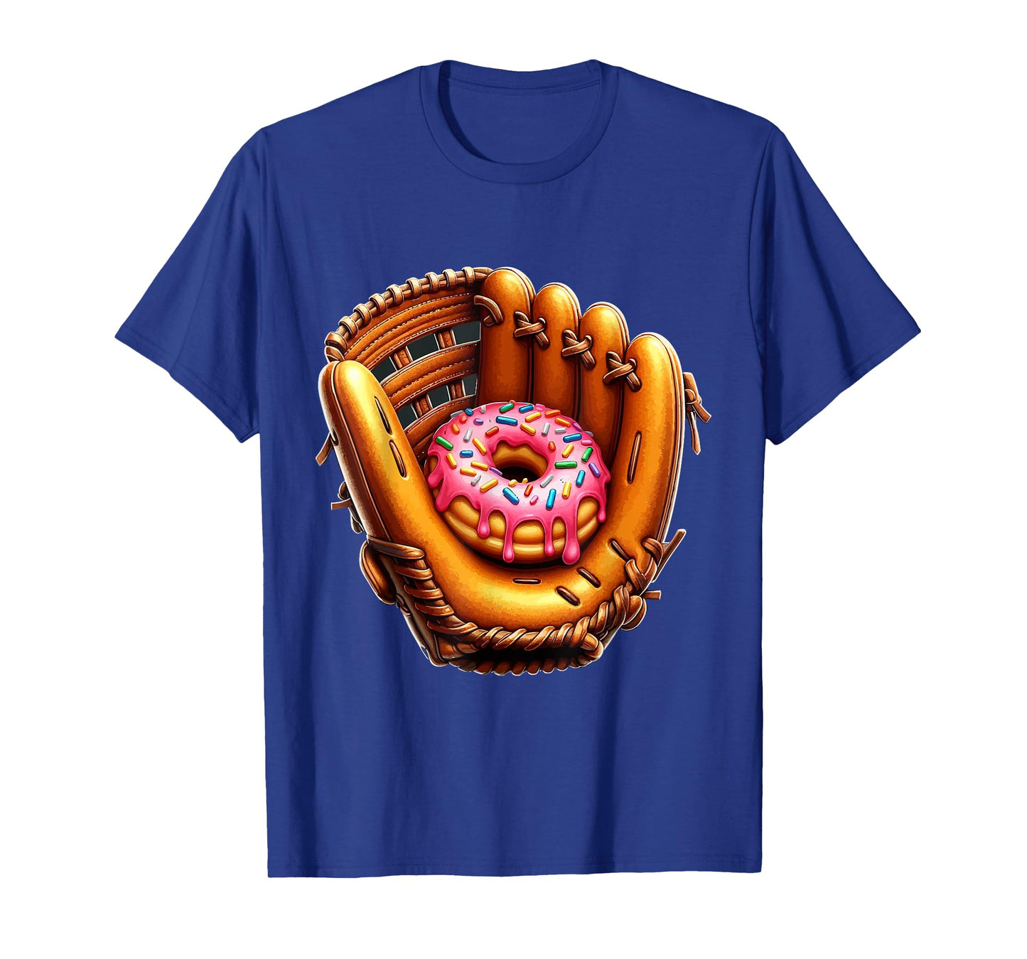 Donut Baseball Glove Youth Sports Illustration T-Shirt