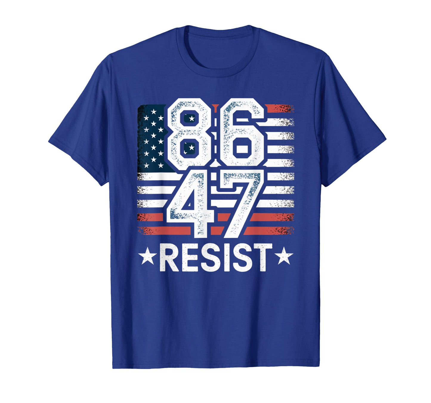 86 47 Resist Anti Trump Remove 47 Vintage 8647 US Flag T-Shirt
