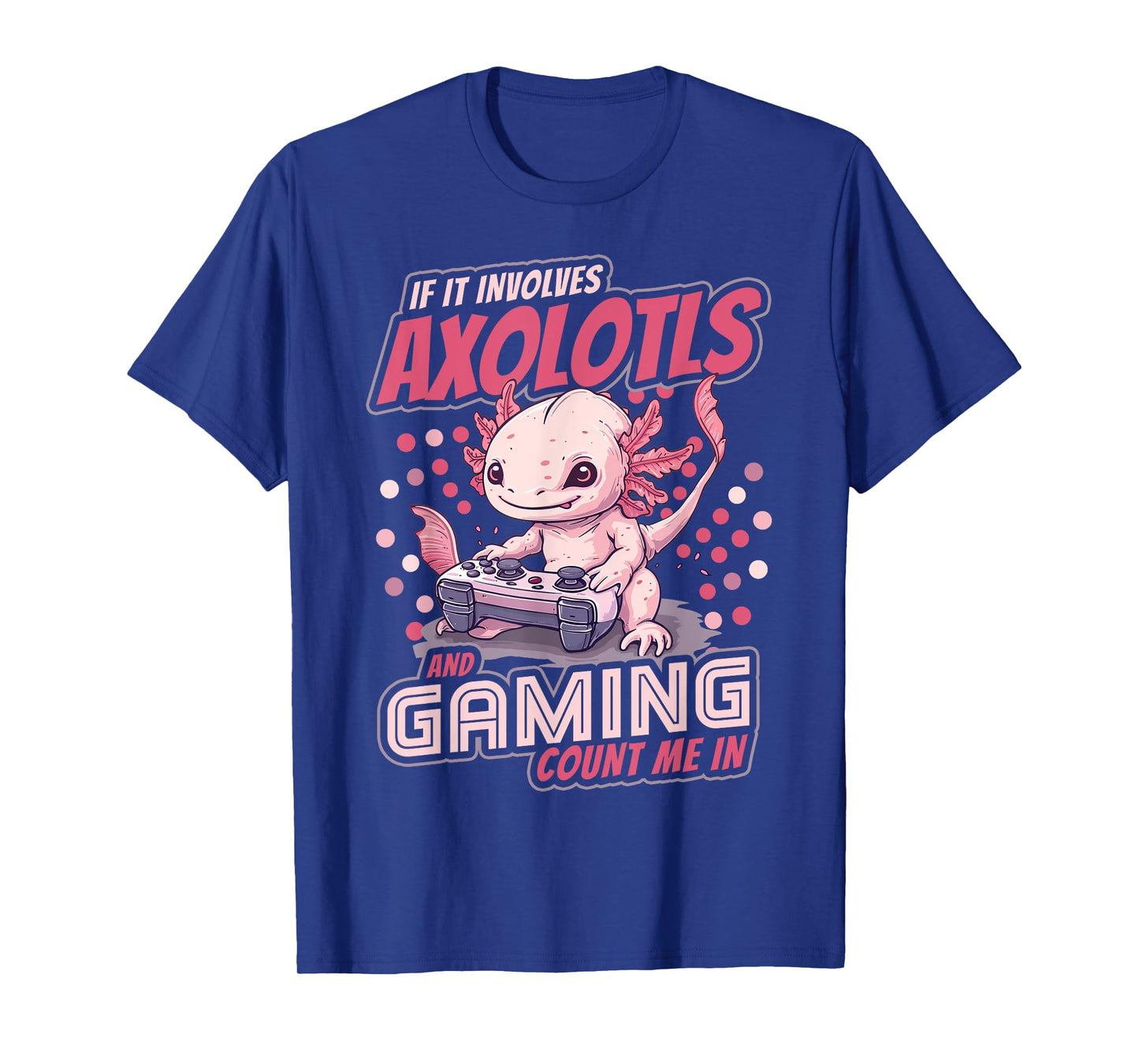 Axolotl Shirt Boys Men Kids Video Gamer Axolotl And Gaming T-Shirt