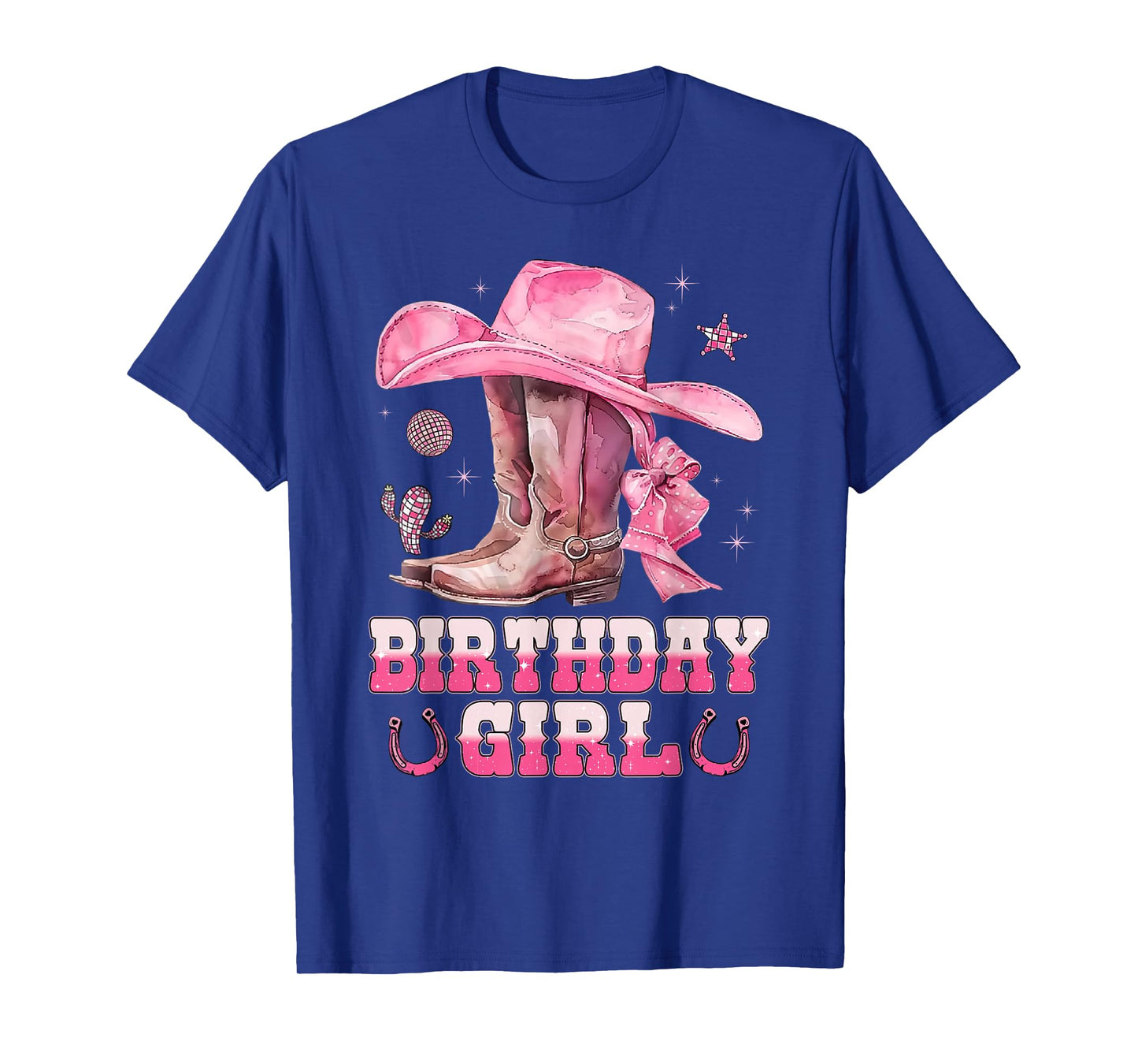 Birthday Cowgirl Western Birthday Girl Party Decoration T-Shirt