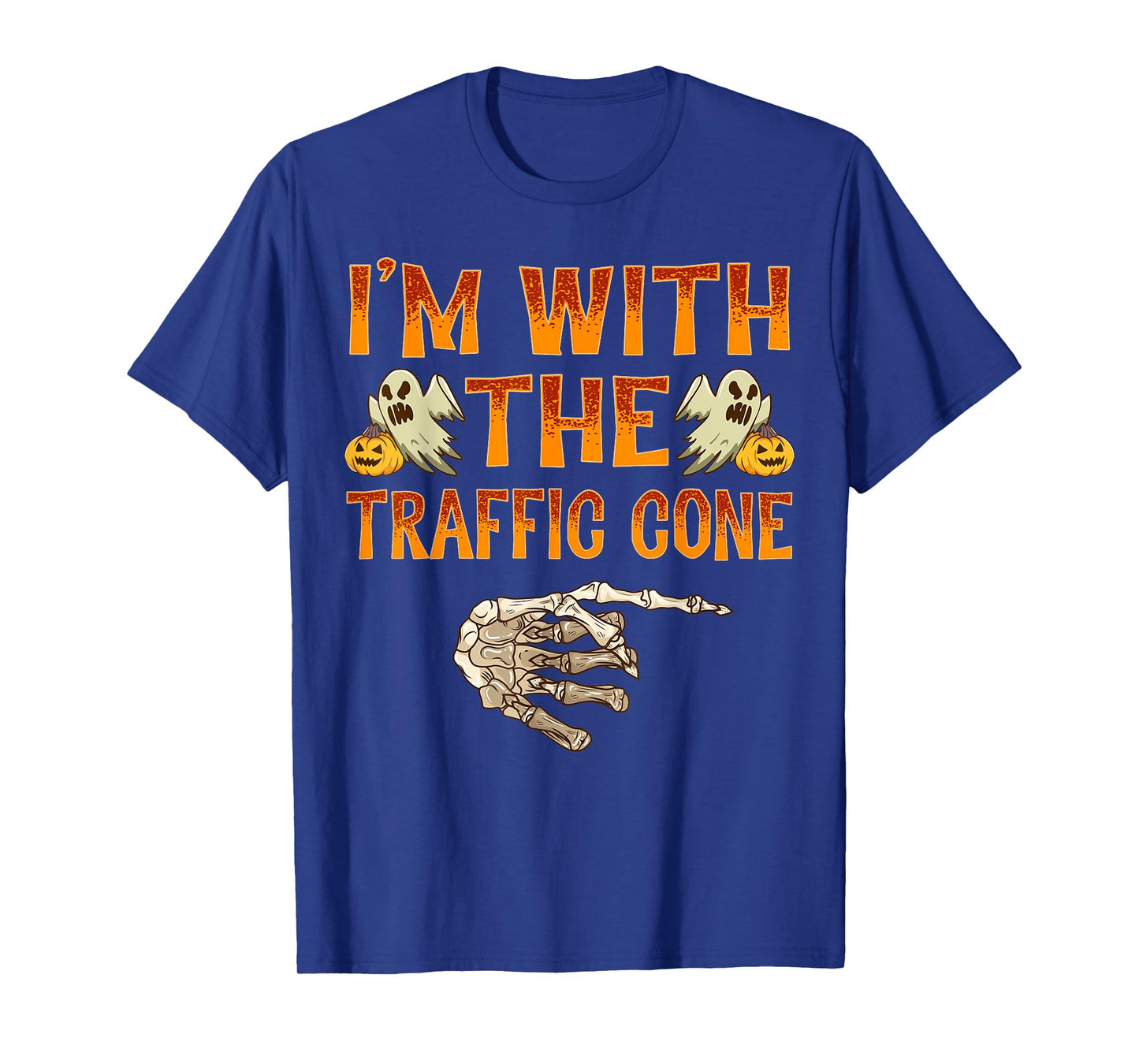 I'm With The Traffic Cone Shirt Costume Halloween Couple T-Shirt