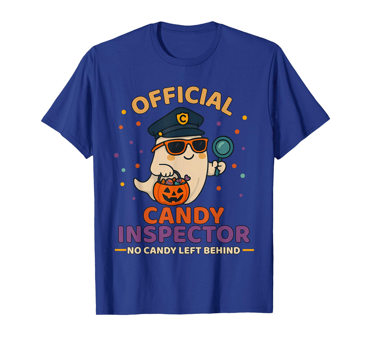 Official Candy Inspector Halloween Crew Costume T-Shirt