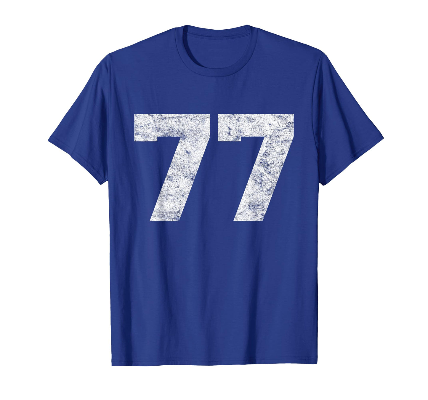 Vintage Lucky Number 77 Birthday Sports Player Team Athlete T-Shirt