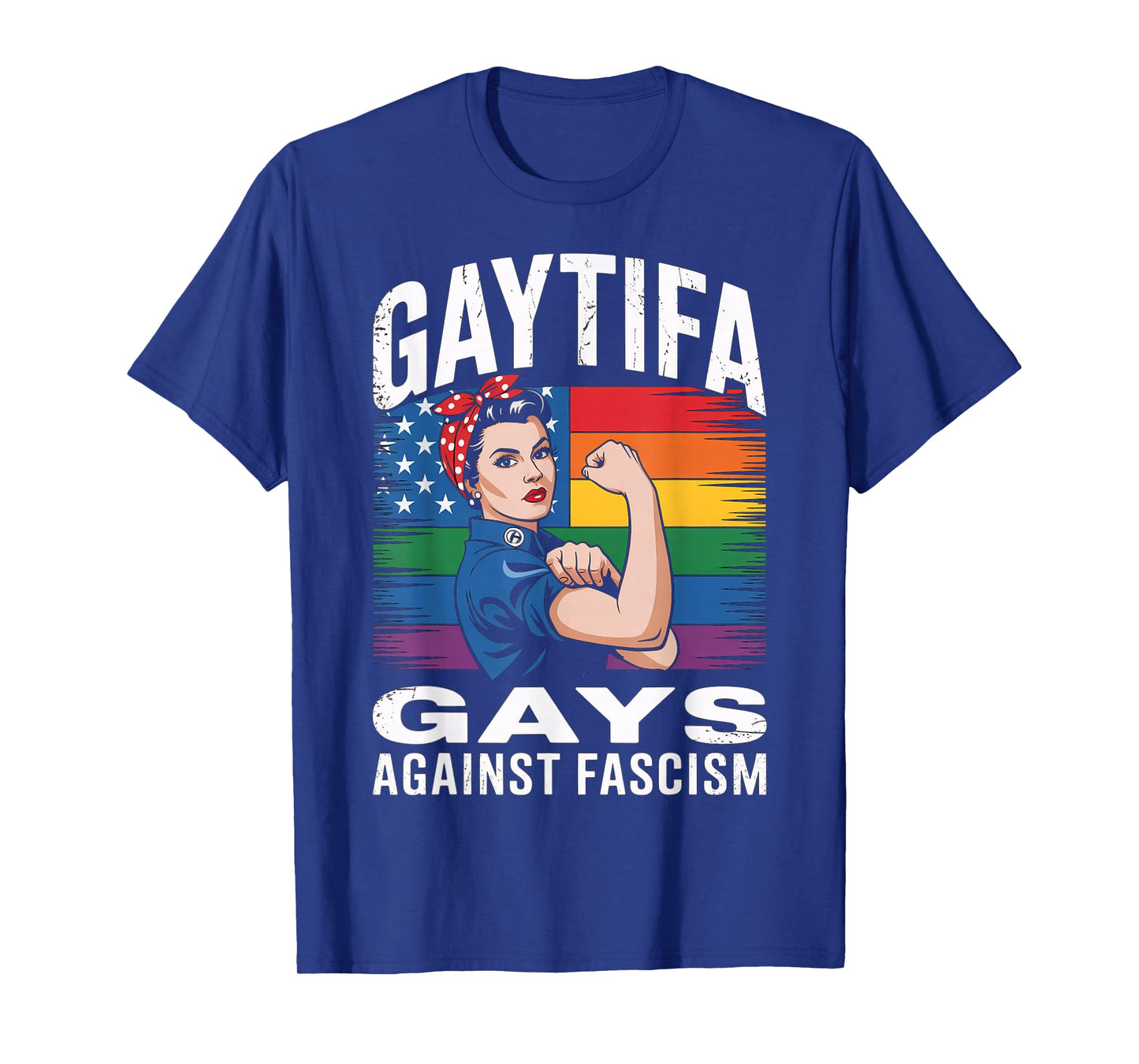 Gaytifa Gays Against Fascism Resist No Kings LGBTQ Pride T-Shirt