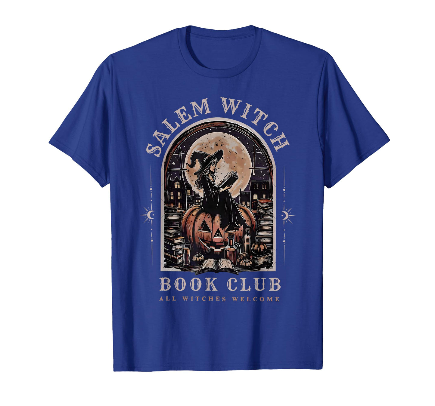 Salem Witch Book Club All Witches Welcome Spooky Halloween T-Shirt