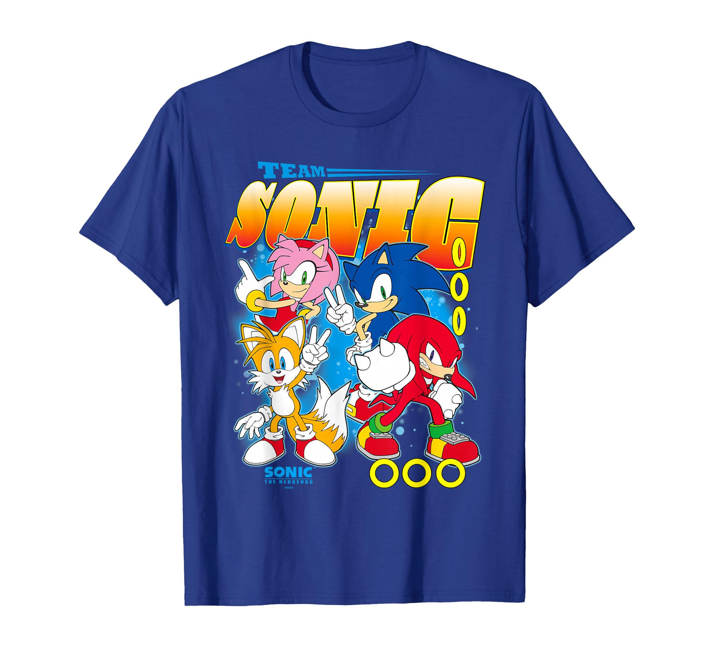 Sonic The Hedgehog Team Sonic Amy Tails & Knuckles T-Shirt