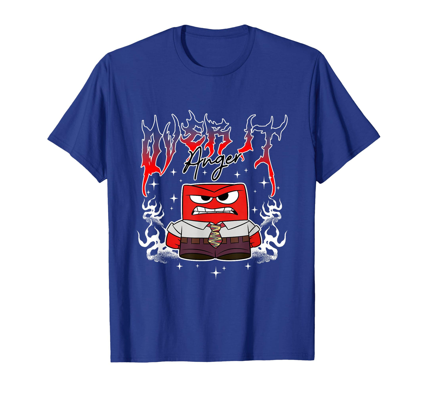 Disney Pixar Inside Out 2 Anger Over It Metal Band T-Shirt