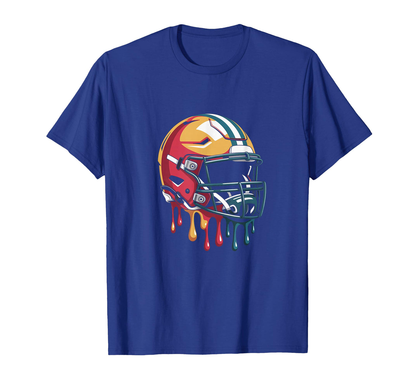 Game Day Football Drip Helmet for Men Women Boys T-Shirt