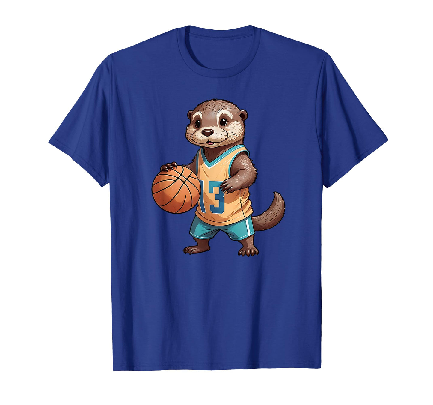 Otter playing Basketball - Cute Otter for Basketball Fans T-Shirt