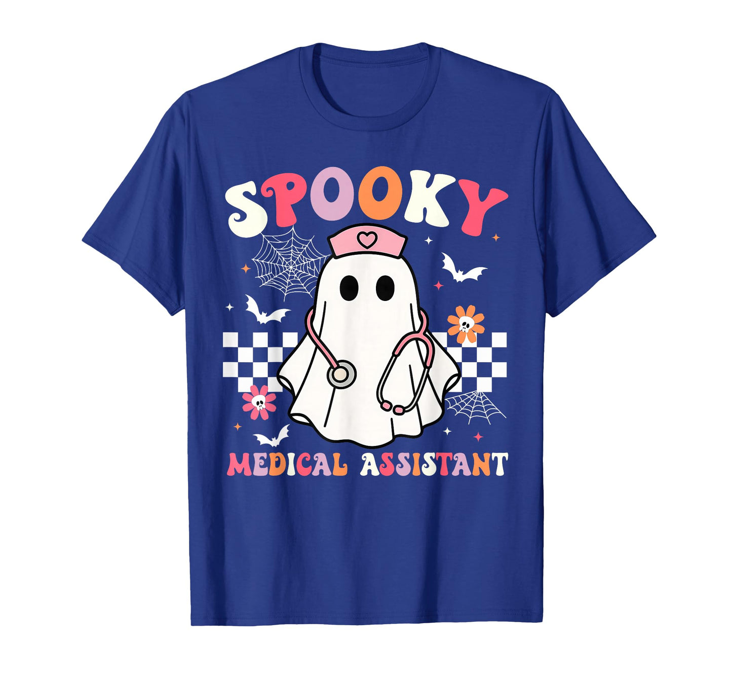 Groovy Spooky Medical Assistant Cute Halloween Med Assistant T-Shirt