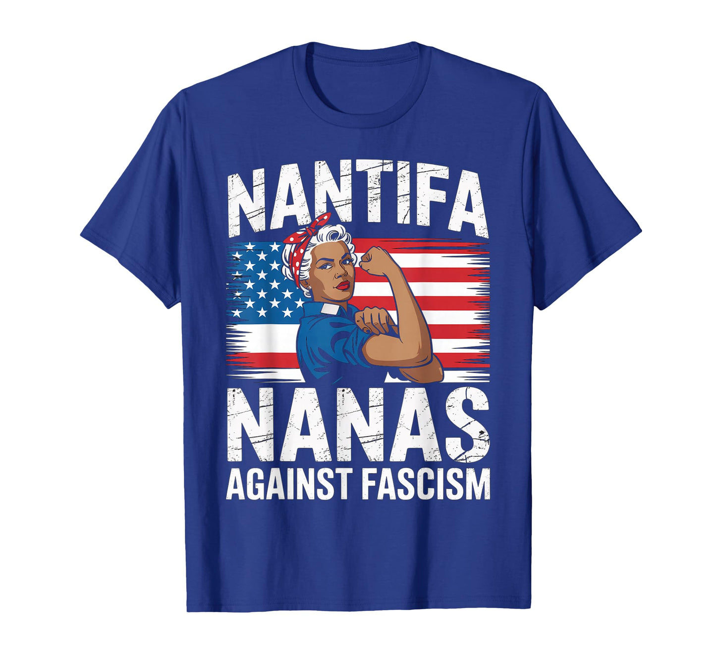 Nantifa Black Nana Against Fascism Resist No Kings Grandma T-Shirt