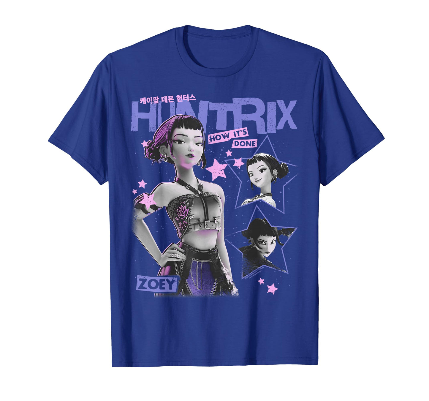 Kpop Demon Hunters Halloween Zoey Vintage Y2K Style Poster T-Shirt