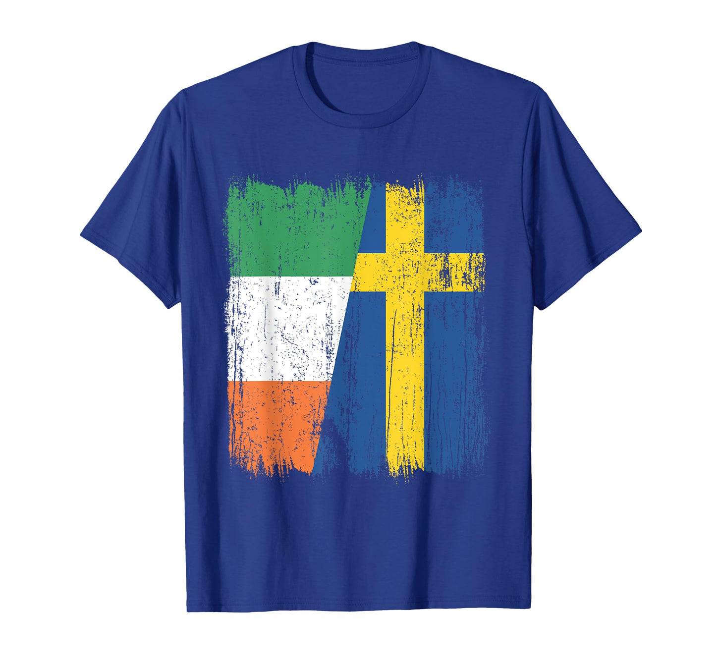 Ireland Sweden Half Flag Irish Swedish Roots T-Shirt