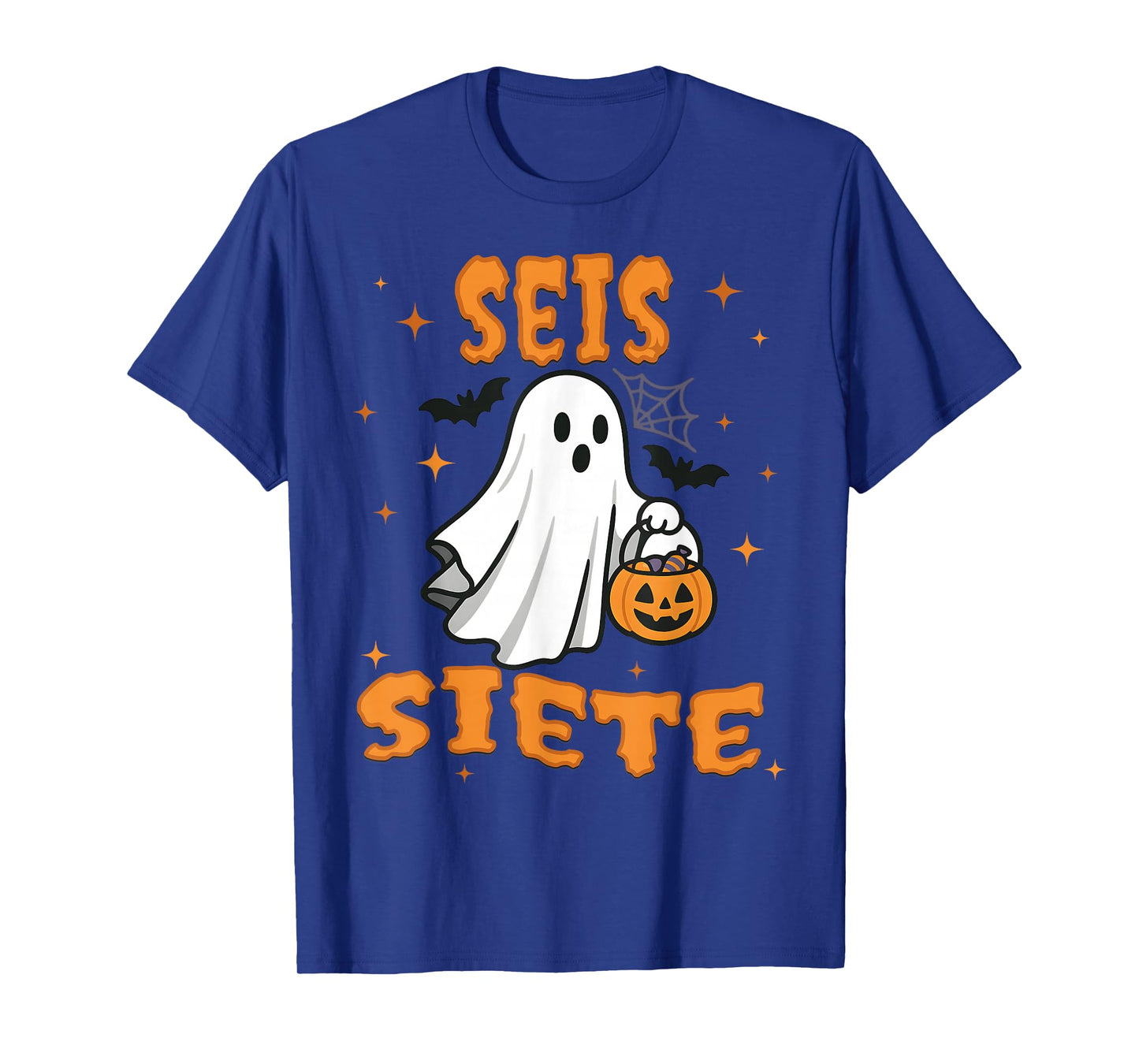 SEIS Siete Spanish Halloween 67 Boys Kids Six Seven Espanol T-Shirt